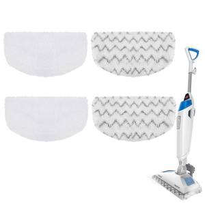lot 16042 image: 4 PACK Steam Mop Replacement Pads Compatible with Bissell Powerfresh Steam Mop 1940 1806 1544 2075 2685A 2181 2814 Series, Model 1940A 1940W 19405 2075A 2685A 5938, Microfiber Washable, Reusable