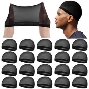 lot 16380 image: Ramede Stocking Wave Cap for Men Adult Stretchy Nylon Skull Wave Lightweight Beanie Caps Waves for Man Women(20 Pcs,Black)