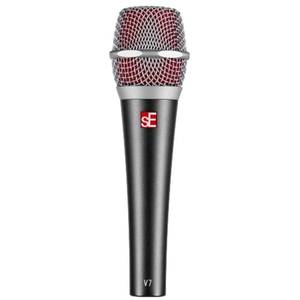 lot 16403 image: SE ELECTRONICS V7 Dynamic Microphone for Singing, Speech & Studio Recording - XLR Handheld Professional Microphone with Supercardioid Aluminum Voice Coil for Huge Gain Before Feedback - Grey