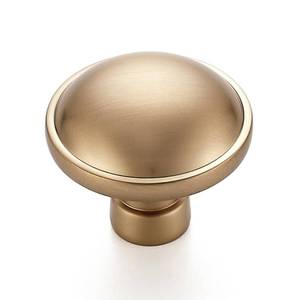 lot 16409 image: Ravinte 2 Pack 1-14 Inch Diameter Kitchen Cabinet Knobs Champagne Bronze Dresser Knobs Round Solid Cabinet Drawer Pulls for Kitchen Cupboard Hardware