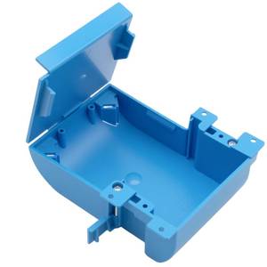 lot 16411 image: XIUTE 1 Gang Old Work Outlet Box Blue Shallow Electrical 18 Cubic Inch Outlet Boxes with Bracket 1PC