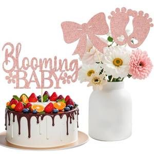 lot 16412 image: 12PCS Blooming Baby Centerpiece Sticks Baby Shower Party Supplies Gender Reveal Party Decor Sign