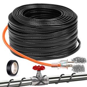 lot 16693 image: JDZKOMKE 160FT��3FT-200FT��Pipe Heating Cable for Pipe Freeze Protection, Heat Cable for Water Pipes(Metal and Plastic), Pipe Heat Tape Keeps Water Flowing at -40°F 5wft, 120V