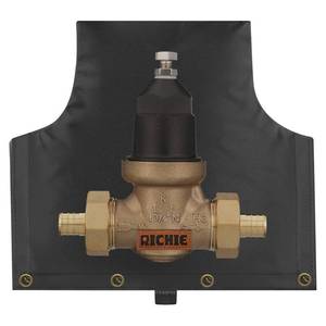 lot 18044 image: Backflow Preventer Insulated Cover (5°F) for Winter Freeze Protection, 14W x 13H Thickened Pressure Reducing Value & Well Pump Cover, Outdoor Waterproof Insulation Pouch for Sprinkler Valve, Black
