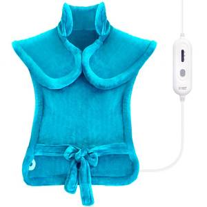 lot 18049 image: Tefici Heating Pad for Back Pain,Birthday Gifts for Mom Dad Women Men,FSA Eligible HSA Approved,24 x33Fast Heating,Electric Heat Pad, 2H Auto-Off,Neck and Shoulder Heat Pad,ETL Certified,Blue