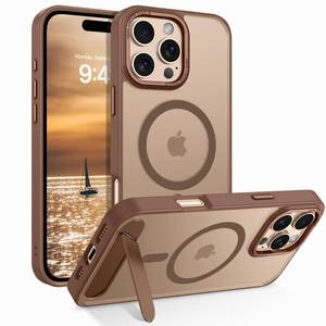 lot 18070 image: BENTOBEN Magnetic for iPhone 16 Pro Case with Kickstand, Compatible with MagSafe Translucent Matte 16 Pro Case Stand Women Men Shockproof Protective Cover for iPhone 16 Pro 6.3,Desert Titanium