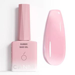 lot 18071 image: CANNI Rubber Base Gel �� 9ml Soft Pink Base Coat Gel, Natural Cover Strengthening for Weak Nails, Soak Off UV LED for DIY Salon Manicure