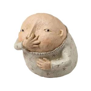 lot 19733 image: Awexilup Boy Holding Nose Sculpture, Funny Girl Bathroom Decor Statue, Weird Vulgar Figurine Pinch Nose Ornaments for Bathroom Living Room (Boy)