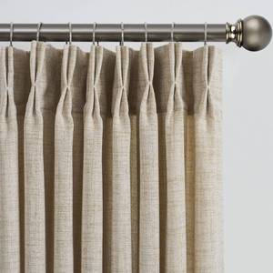 lot 19736 image: RAIN CITY Beige Sheer Curtains 144 Inches Long with Pinch Pleat,Memory Trained Pleated Drapes Textured Extra Long High Ceiling Tall 12 ft Curtain for Living Room 42 Inch Wide Each Panel Back Tab