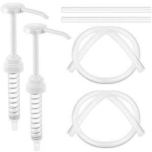 lot 19745 image: Feekoon 2 Pack Gallon Pump Dispenser, 1 oz Dispenser Pump for 5 Gallon Bucket, 1 Gal Bottles Pumps with 50cm Extended Tube, Anti Liquid Backflow Balls, 38400 for Shampoo Conditioner Detergent