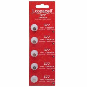 lot 20343 image: LOOPACELL 377376  SR626W  SR626SW  Silver Oxide Watch Batteries (Pack of 5) - 1.55V Long Lasting Coin Cell Battery for Watches, Toys, Decorations, Wristwatches, Remote Control, Mini Radio