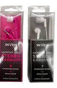 lot 12421 image: Vibe Sound Comfort Plus Stereo Earbuds