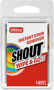 lot 12433 image: Shout Wipe & Go Stain Remover Wipes