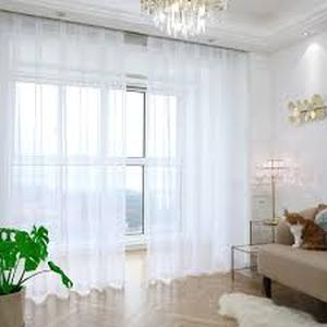 lot 14089 image: White sheer curtains