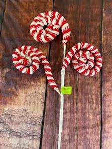 lot 18062 image: Peppermint Candy Christmas Path Markers