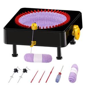 lot 3223 image: JAMIT Knitting Machine, 48 Needles Loom Knitting Machines for Adults and Beginner, Smart Weaving Loom Crochet Knitting Machine for Hat Sock Blanket, Knitting Looms & Boards Rotate Double Knit Machine
