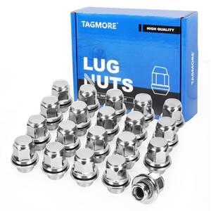lot 4036 image: TAGMORE M12x1.25 Lug Nuts - 20pcs OEM Wheel Lug Nuts Compatible with Nissan Altima, Quest, Rogue, Tsuru, Infiniti Q45, Q50, Q70, JX35 Chrome Acorn Wheel Nuts