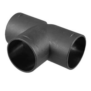 lot 4049 image: X AUTOHAUX 50mm T Piece Duct Air Ducting Connector Straight Air Heater Duct Joiner Connector Pipe Black