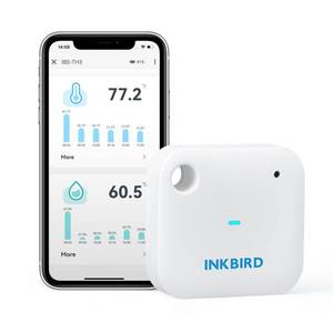 lot 4056 image: INKBIRD WiFi Thermometer Hygrometer Monitor, Smart Temperature Humidity Sensor IBS-TH3 with App Notification Alert, 1 Year Data Storage Export, Remote Monitor for Greenhouse Wine Cellar Baby Room