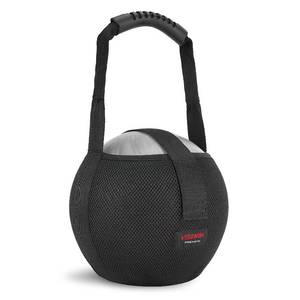 lot 4058 image: VISEMAN Bowling Mesh Bag, Single Bowling Ball Carrier with Reinforced PVC Handle, Black, 8.3 L x 8.3 W x 6 H