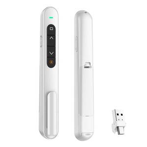 lot 4108 image: QUI Presentation Clicker for PowerPoint, RF 2.4GHz USB C Wireless Presenter Remote with Volume Control, PowerPoint Clicker Slide Advancer for Mac, Windows, Laptop, Keynote