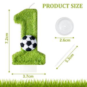 lot 4144 image: JonesLi 10th Birthday Candles��Soccer Birthday Decorations��Suitable for Girl and boy Cake Toppers, Wedding Cakes, Anniversaries, Party Celebrations, Birthday Decorations