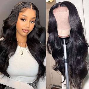 lot 4176 image: VTAOZI Body Wave Lace Front Wigs Human Hair Pre Plucked for Black Women 4x4 Lace Closure Wigs Human Hair 180% Density Brazilian Glueless Wigs Human Hair 18 Inch