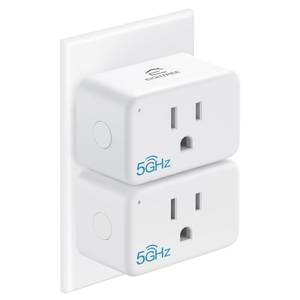 lot 4183 image: EIGHTREE Mini Smart Plug 5GHz Wi-Fi Compatible 15A, Energy Monitoring, Smart Plugs That Compatible with Alexa & Google Home & SmartThings, Remote Control, Timer