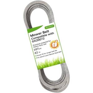 lot 4186 image: 42 inch Lawn Mower Deck Belt Compatible with John Deere GX20072 GY20570,Deck Drive Belt Compatible with L 100 130 1742 D100 D110 D120 D130 X110 X125 X145 E100 E110 E120