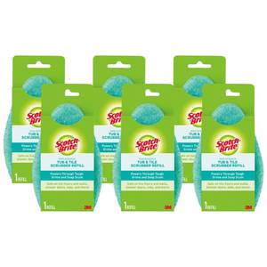 lot 5074 image: Scotch-Brite Non-Scratch Tub & Tile Scrubber Refill Pads, (Pack of 6)
