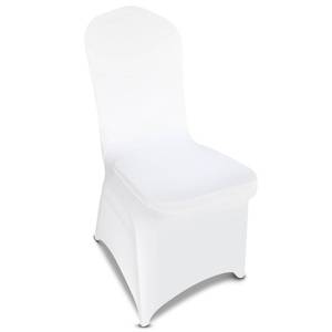 lot 5100 image: LGJIAOJIAO 50 Pieces White Chair Covers - Versatile Stretch Polyester Spandex Dining Chair Slipcovers for Dining, Party, Wedding, Banquet, and More
