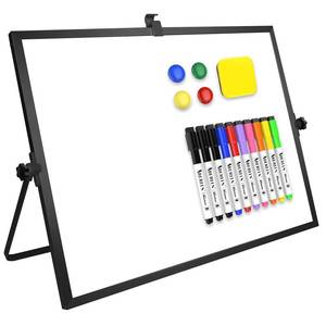 lot 5116 image: Small Monthly Calendar Dry Erase Whiteboard for Wall, 16in x 12in Magnetic Dry Erase Board, Hanging Double-Sided White Board, Portable Board for Drawing, Kitchen, Planning, Memo, School, Home, Office