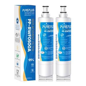 lot 6054 image: PUREPLUS 4396508 Refrigerator Water Filter, Replacement for EDR5RXD1, EveryDrop Filter 5, 4396510, 4392857, Kenmore 46-9010, 9085, LC400V, WF-NLC240V, RFC0500A, WF285, W10186668, 2Pack