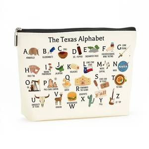 lot 6057 image: Cute Texas State Souvenirs Gifts Makeup Bag Texas Themed Gifts for Women Her Sister Daughter Mom Friends Coworkers Aunt Niece Friendship Birthday Christmas