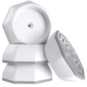 lot 6059 image: ICERO Baby Gate Wall Protector - Protect Walls & Doorways from Pet & Dog Gates - Pressure Mounted Gates Work on Stairs - Gates Wall Cups - 4 Pack - White