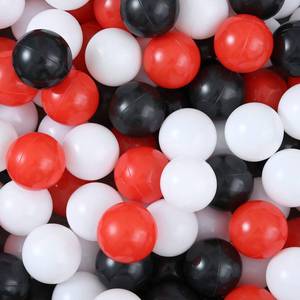 lot 6068 image: GUESVOT Ball Pit Balls Plastic Ball for Ball Pit BPA Free Plastic Balls Crush and Smash Proof Balls 100pcs 2.2 Set for Toddlers for Play Tent Tunnel (BlackWhiteRed)