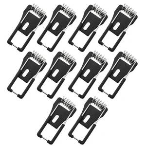 lot 6084 image: DGHAOP 10pcs Downlight Panel Lamp Spring Clip Black T1.1x15.5x45mm Light Emitting Diode Recessed Lighting Accessories for Ceiling Lamp