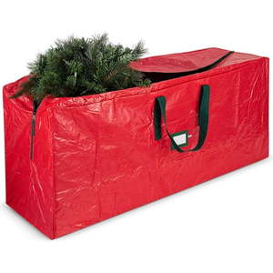 lot 6111 image: Artificial Christmas Tree Storage Bag - Fits Up to 7.5 Foot Holiday Xmas Disassembled Trees with Durable Reinforced Handles & Dual Zipper - Waterproof Material Protects from Dust  Moisture & Insects