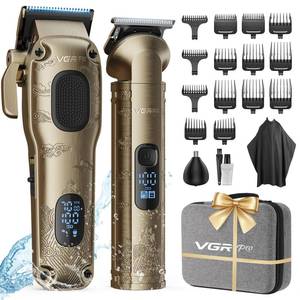 lot 6124 image: Vgrpro Hair Clippers for Men Professional, Cordless Hair Clippers for Hair Cutting, Mens Clippers and Trimmers Set, Electric Hair Trimmer for Men with Package Case