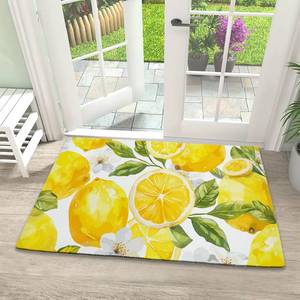 lot 6157 image: IGPPDO Door Mat, Tropical Watercolor Lemon Front Door Mat 17x30, Doormats Indoor Entrance, Welcome Entry Mat,Outdoor Welcome Mat,Low-Profile Floor Rugs for Entry Patio