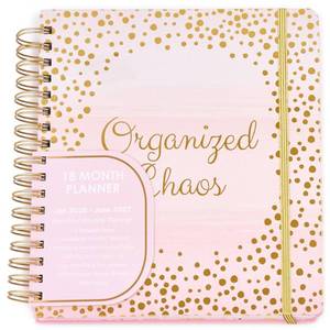 lot 6181 image: Votum 18 Month Hard Cover PlannersCalendars 10 x 10, January 2026 - June 2027 - Daily, Weekly & Monthly Organizer with Pens, Stickers, Sticky Notes, and a Sturdy Cover - Organized Chaos