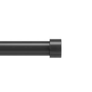 lot 6185 image: Umbra Cappa Curtain Rod, Includes 2 Matching Finials, Brackets & Hardware, 16 to 120-Inches, Black