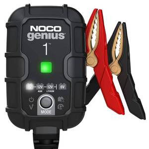 lot 6188 image: NOCO GENIUS1 1A 6V12V Smart Battery Charger  Maintainer and Desulfator