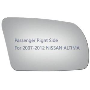 lot 11150 image: JZSUPER Side Mirror Glass fit for Nissan Altima 2007 2008 2009 2010 2011 2012 Passenger Right Side RH Convex, Including Adhesive