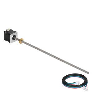 lot 11208 image: YEJMKJ Nema 17 Lead Screw Stepper Motor 15.75in400mm T8 Low impedance 1.7A Brass Nut 1m Cable 2 Phase 4 Lead 0.4Nm56.64oz.in Bipolar High Torque 42x40mm Motors for 3D PrinterCNC MachineAutomation