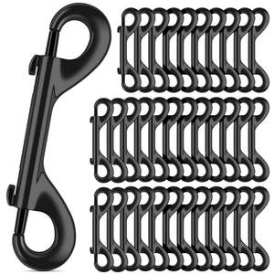 lot 12042 image: ERKOON 3.5 inch Double Ended Bolt Snaps Hooks 110lbs Load Capacity Zinc Alloy Double Sided Clips Heavy Duty Trigger Snap for Dogs LeashesWater BucketHorse FeedHammocks (35 Pack)