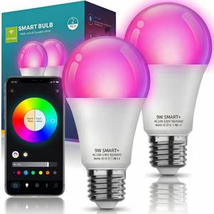lot 12058 image: Nowepai Smart Light Bulbs 2Pack, Color Changing Light Bulb Works wAlexa Google Home, 9W A19 E26 800LM RGBTW Colored LED Bulbs, 50 DIY Scenes, Music Sync, App & Voice Control WiFi Light Bulbs(Missing One)