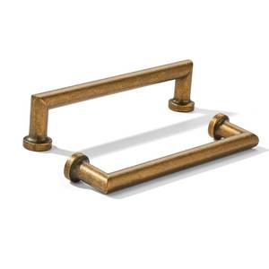 lot 12060 image: khtumeware 7-Pack 5-Inch(128mm) Antique Brass Cabinet Pulls,Vintage Brass Handles for Kitchen Cabinets, Cupboards, Drawers and Bathroom Hardware