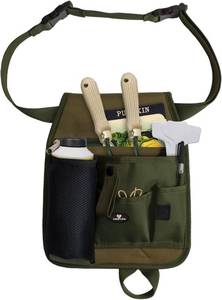 lot 12062 image: Handy Organizer Garden Tool Pouch - Unisex Utility Belt Apron for Gardening Gifts, Plumbing, Florists, Woodwork, DIY - with Multiple Pockets for Hand Tools & Adjustable Waist Belt Case4Life