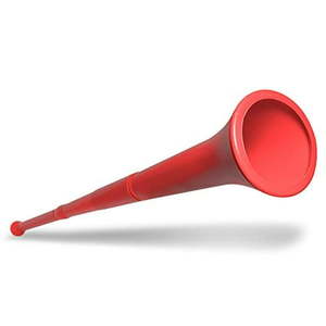 lot 12075 image: Windy City Novelties World Cup Collapsible Stadium Horn 28 (Red)